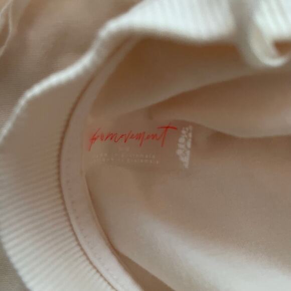 Free People Movement Hot Shot Tee Romper Clay Cream Size Medium - Picture 11 of 13